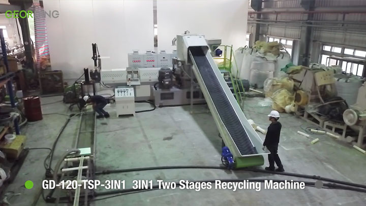 Two Stages Recycling Machine GD-120-TSP-3IN1